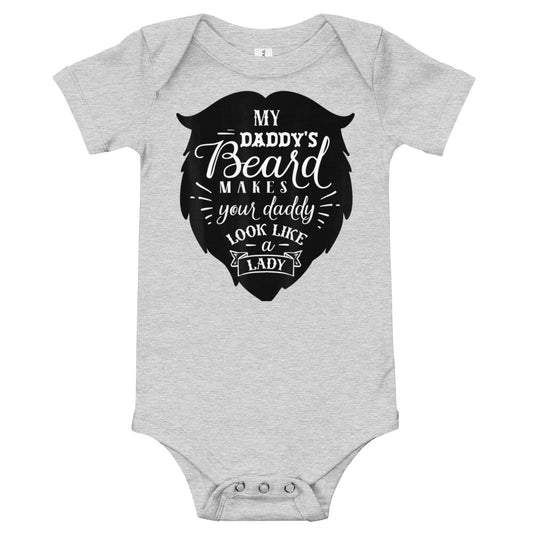 Daddy's Beard Baby short sleeve one piece