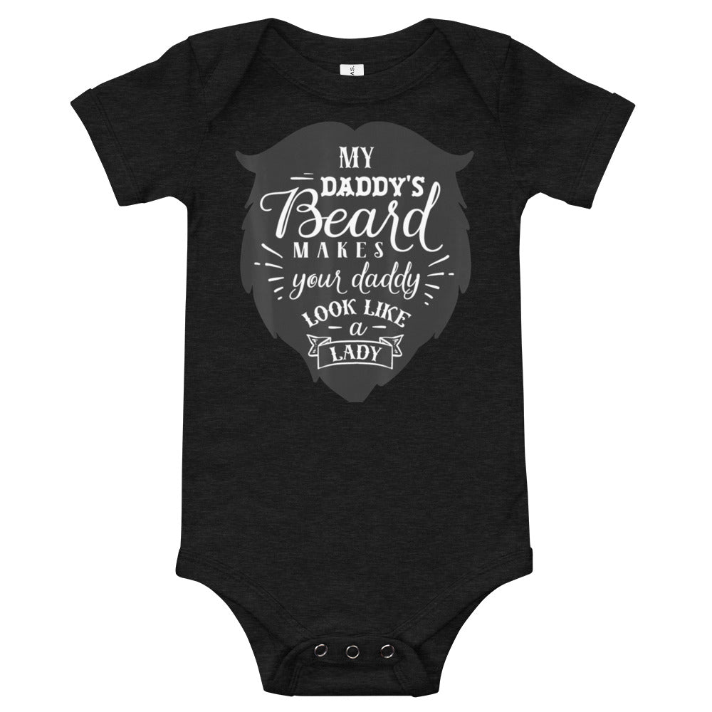Daddy's Beard Baby short sleeve one piece