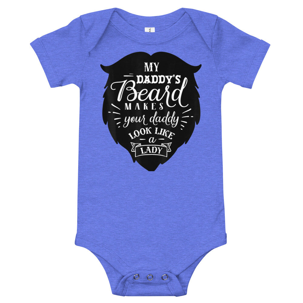 Daddy's Beard Baby short sleeve one piece
