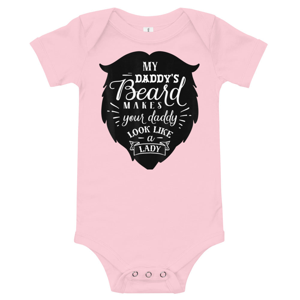 Daddy's Beard Baby short sleeve one piece