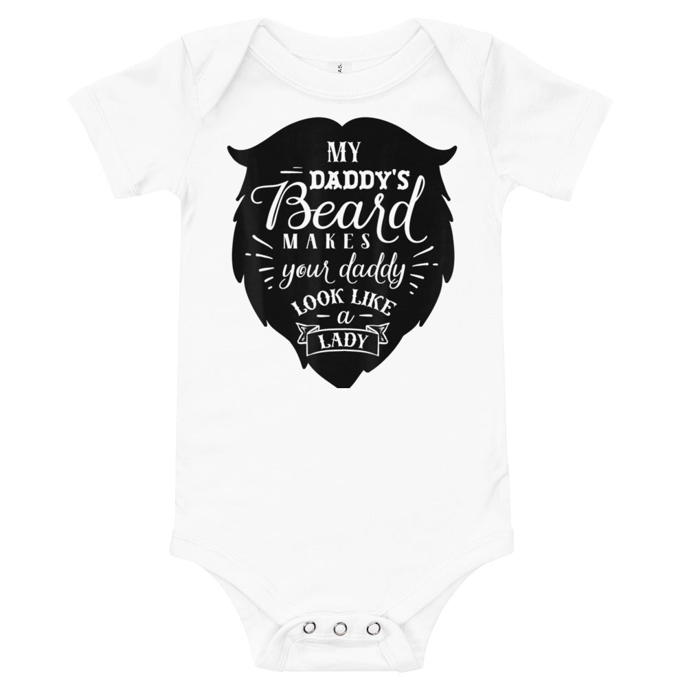 Daddy's Beard Baby short sleeve one piece