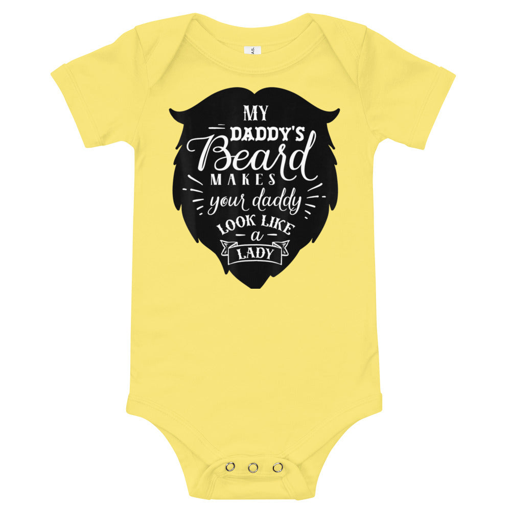 Daddy's Beard Baby short sleeve one piece
