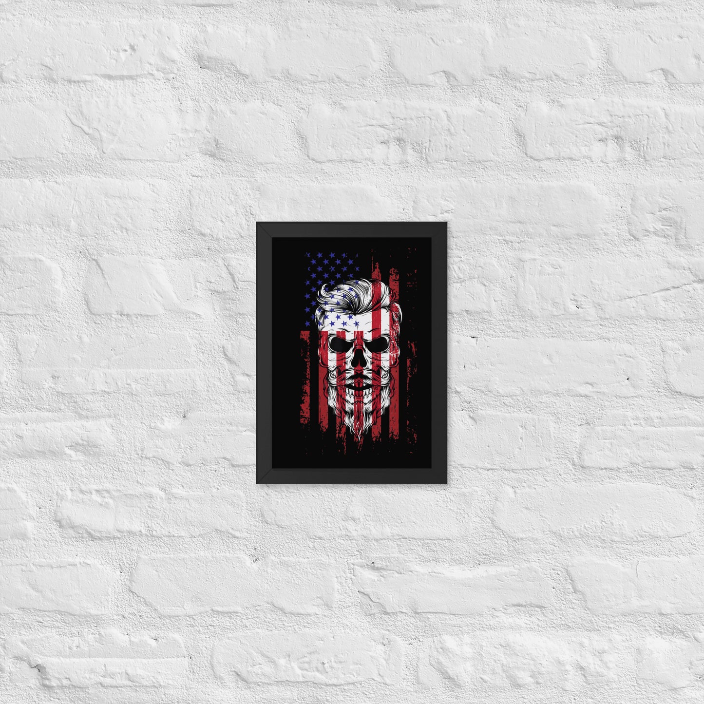 Skull Flag Framed matte paper poster
