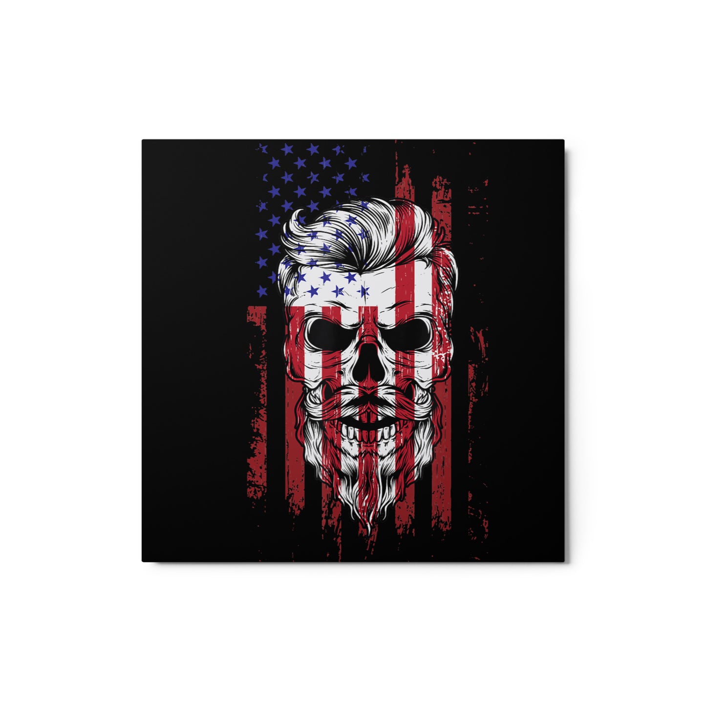 Skull Flag Metal prints