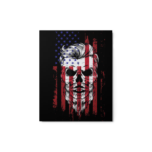 Skull Flag Metal prints