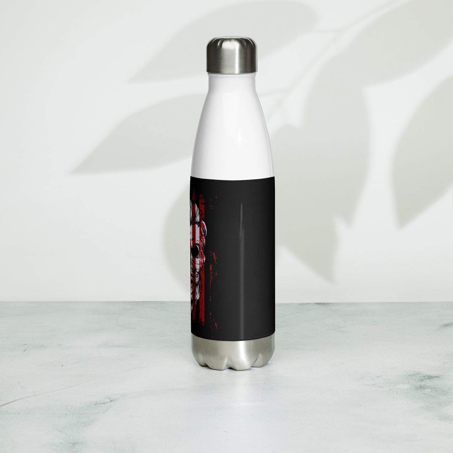 Flag Skull Stainless Steel Water Bottle