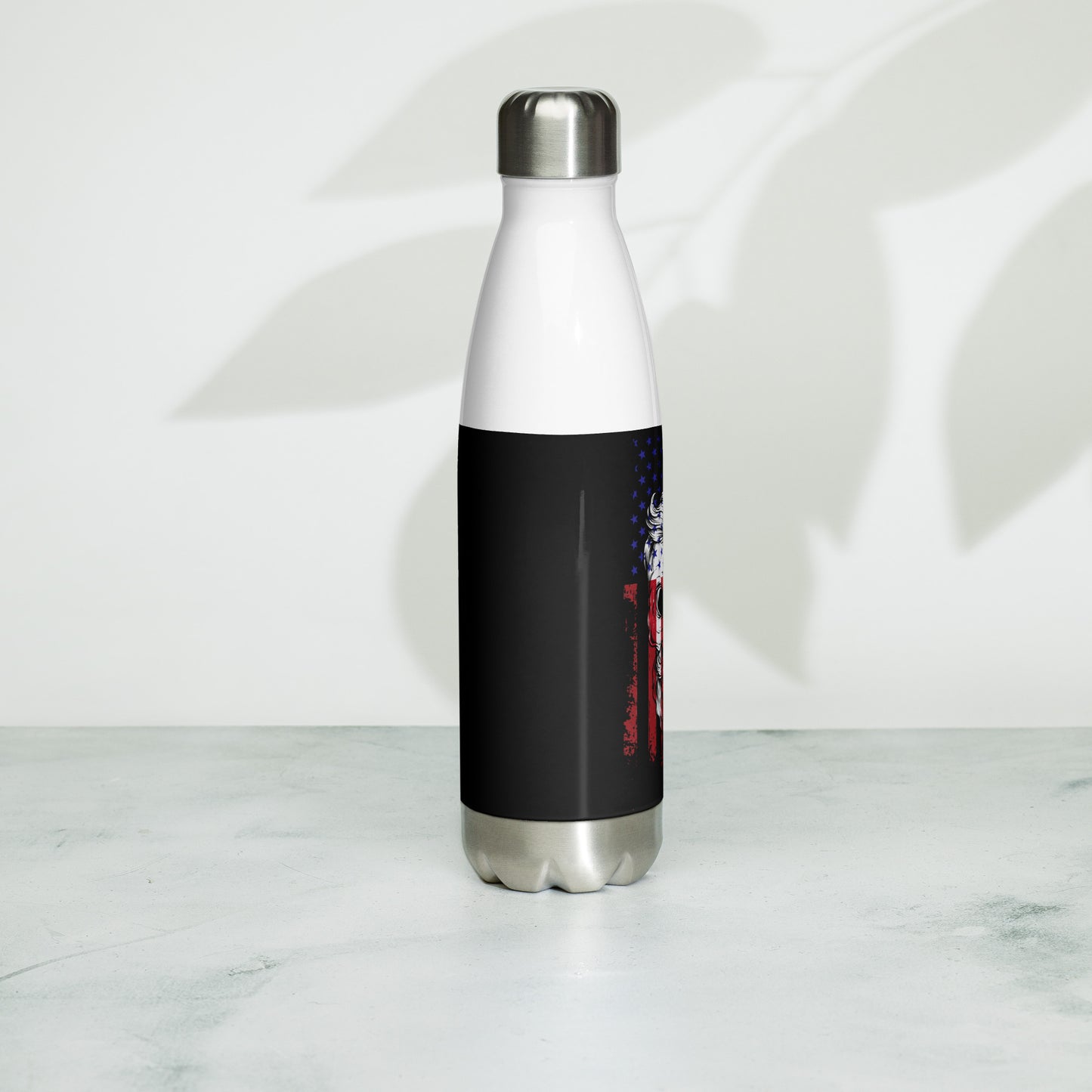 Flag Skull Stainless Steel Water Bottle