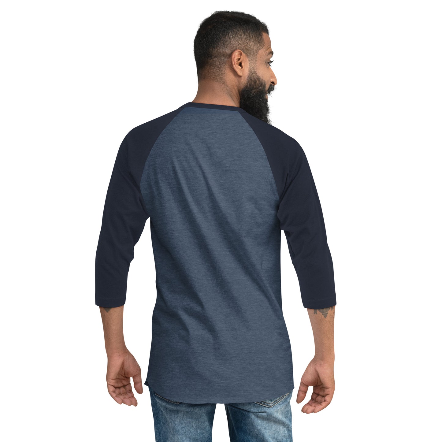 Bearded Dad 3/4 sleeve raglan shirt