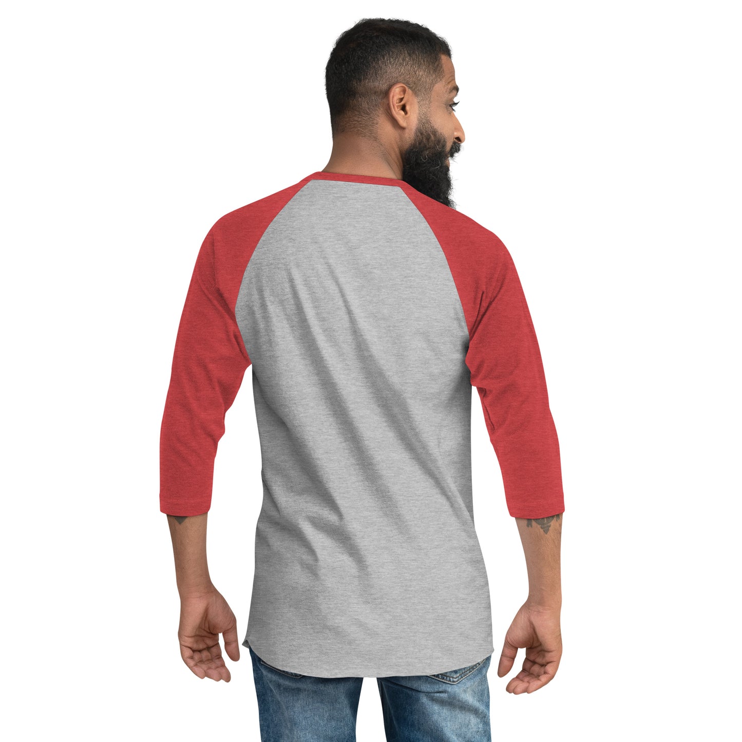 Bearded Dad 3/4 sleeve raglan shirt
