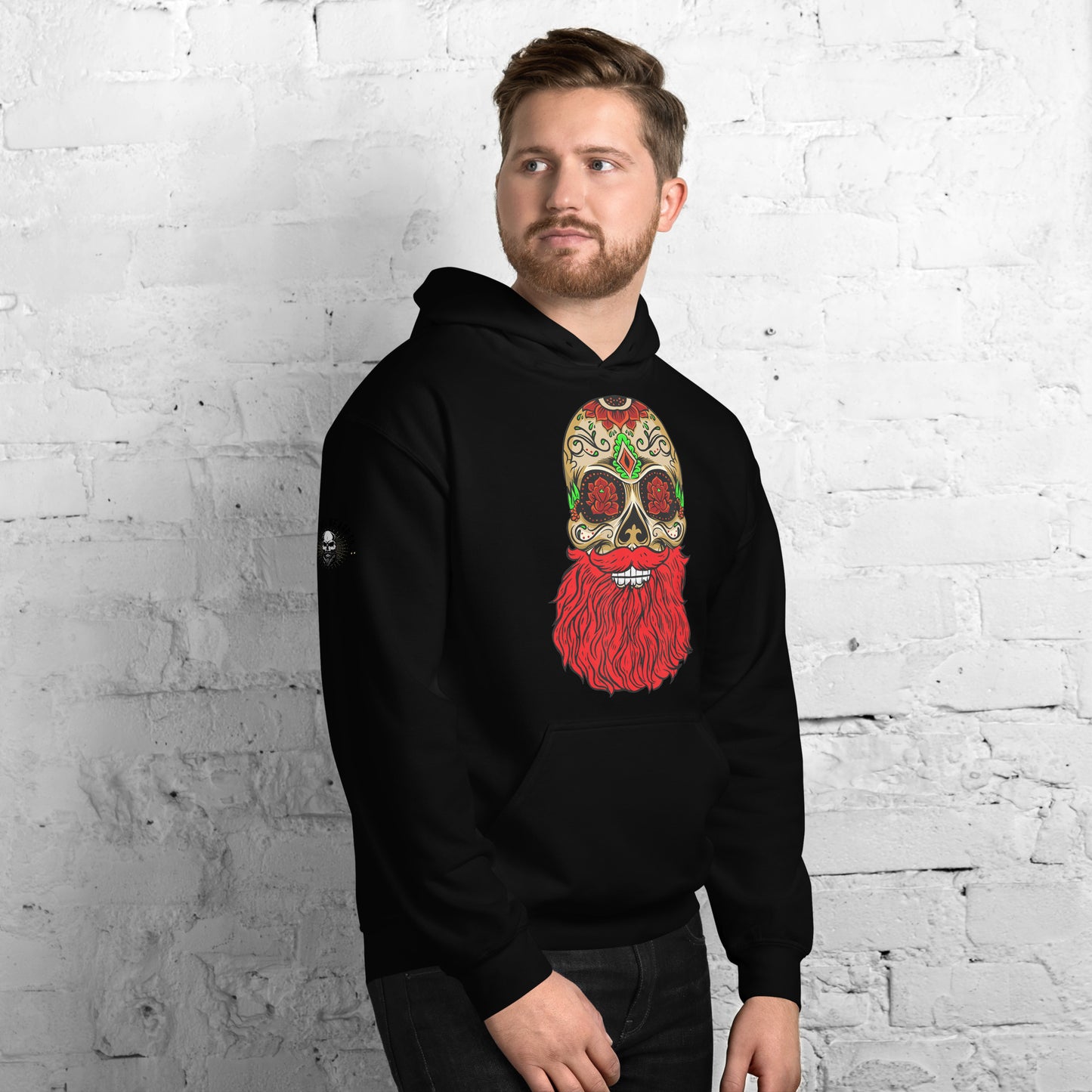 Red Beard Skull Hoodie