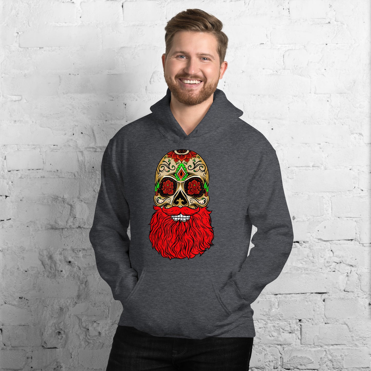 Red Beard Skull Hoodie