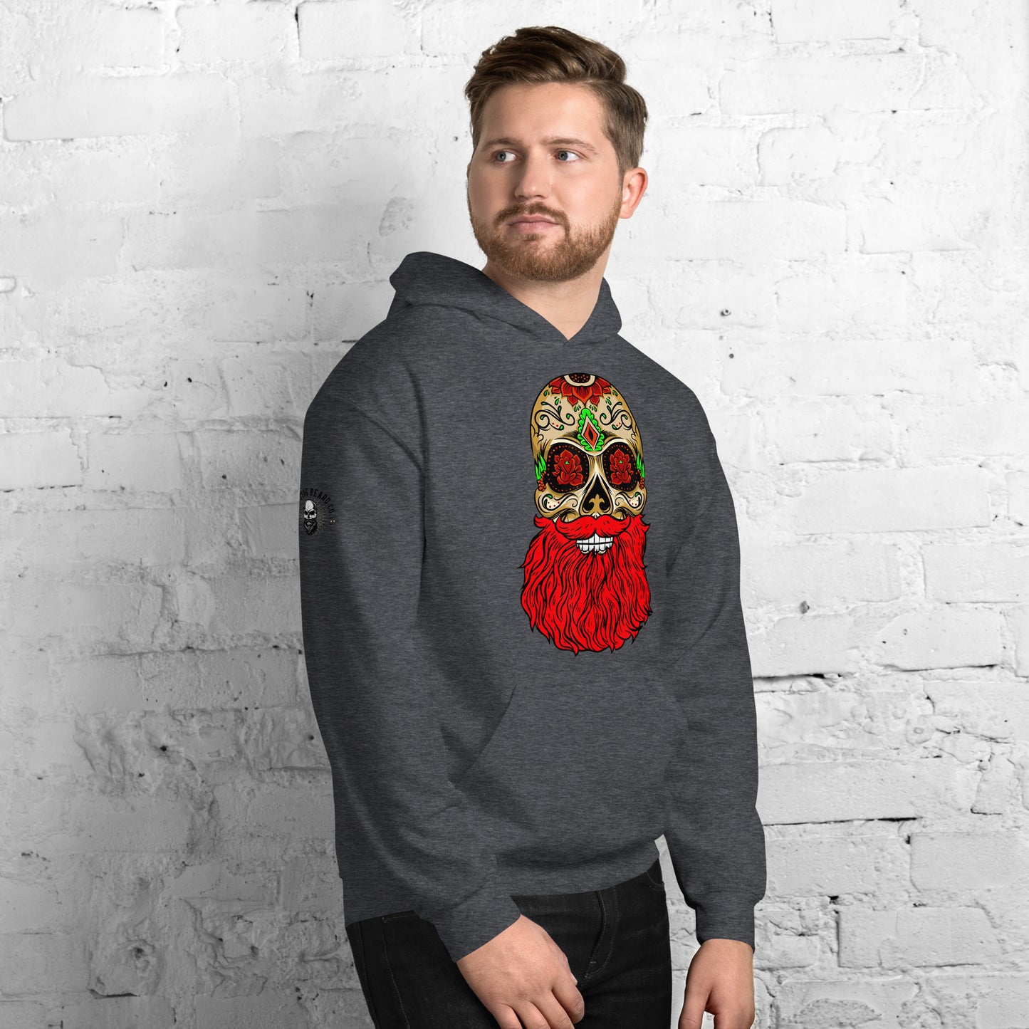 Red Beard Skull Hoodie