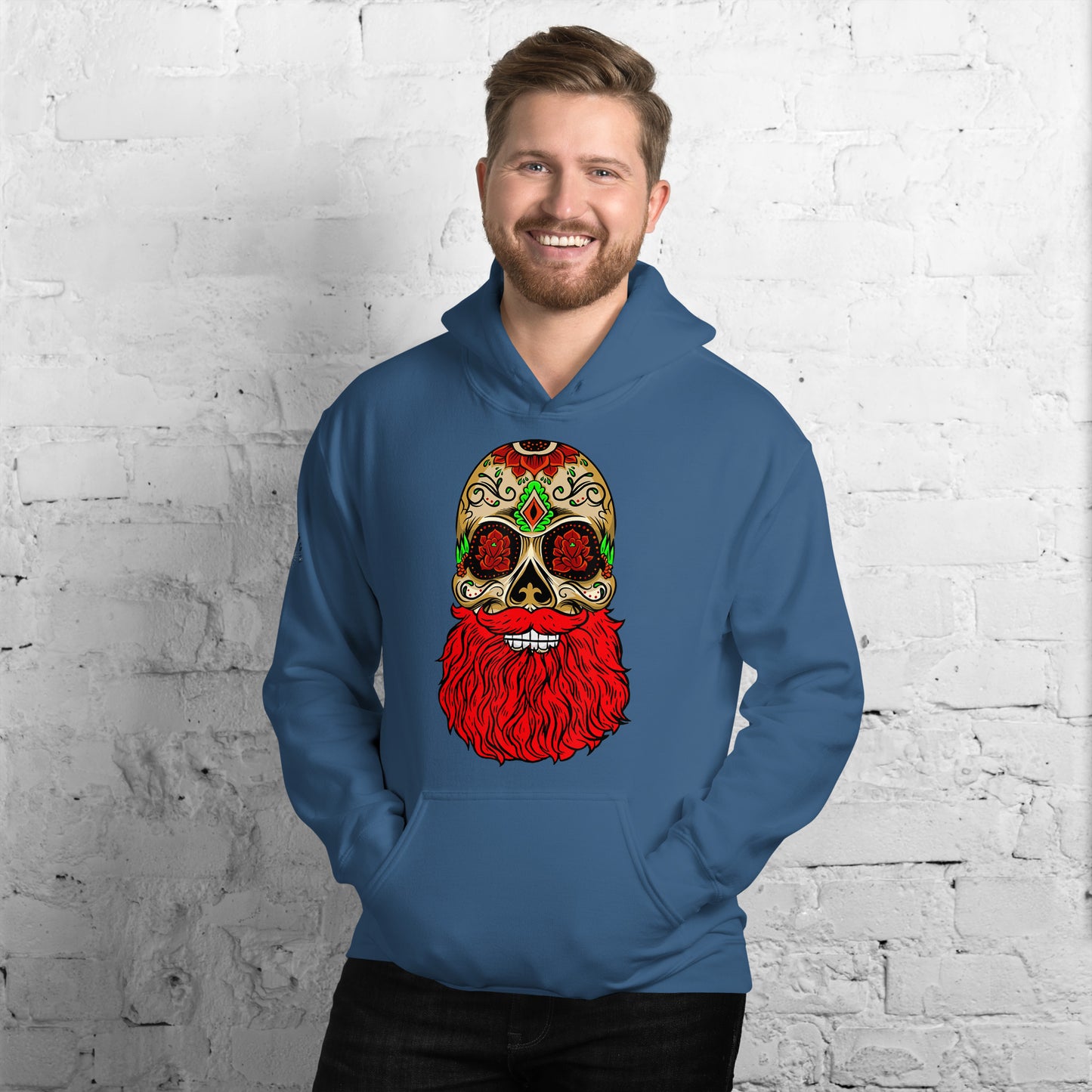 Red Beard Skull Hoodie