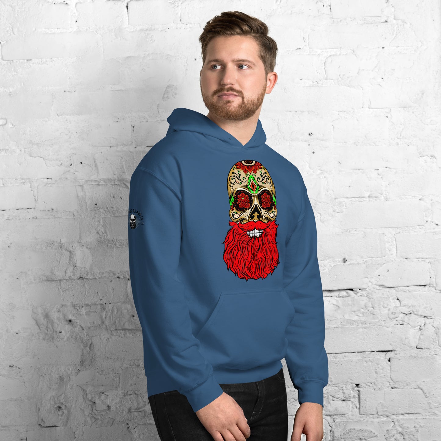 Red Beard Skull Hoodie