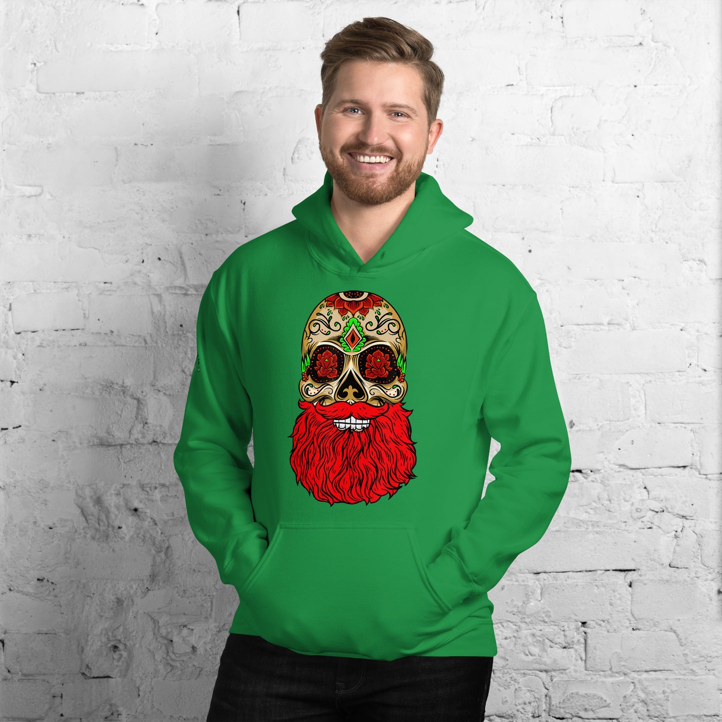 Red Beard Skull Hoodie