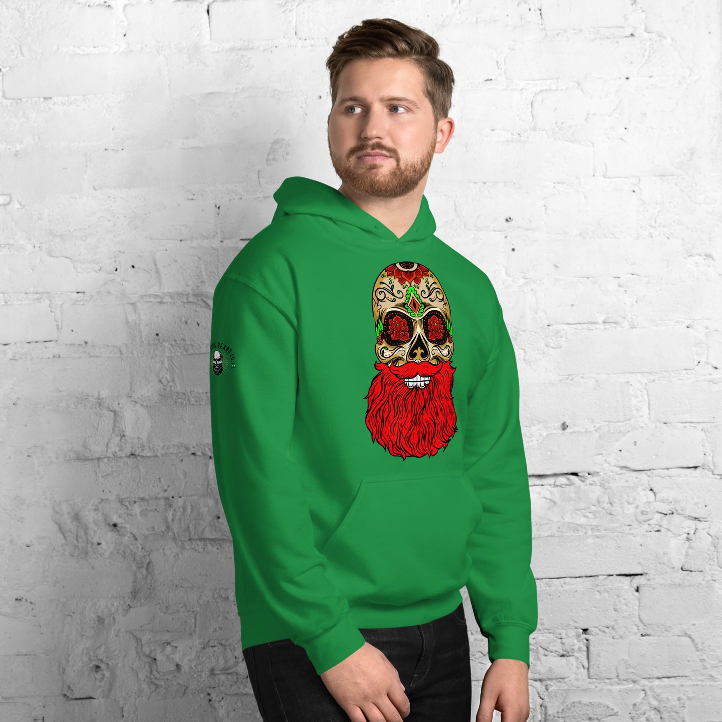 Red Beard Skull Hoodie