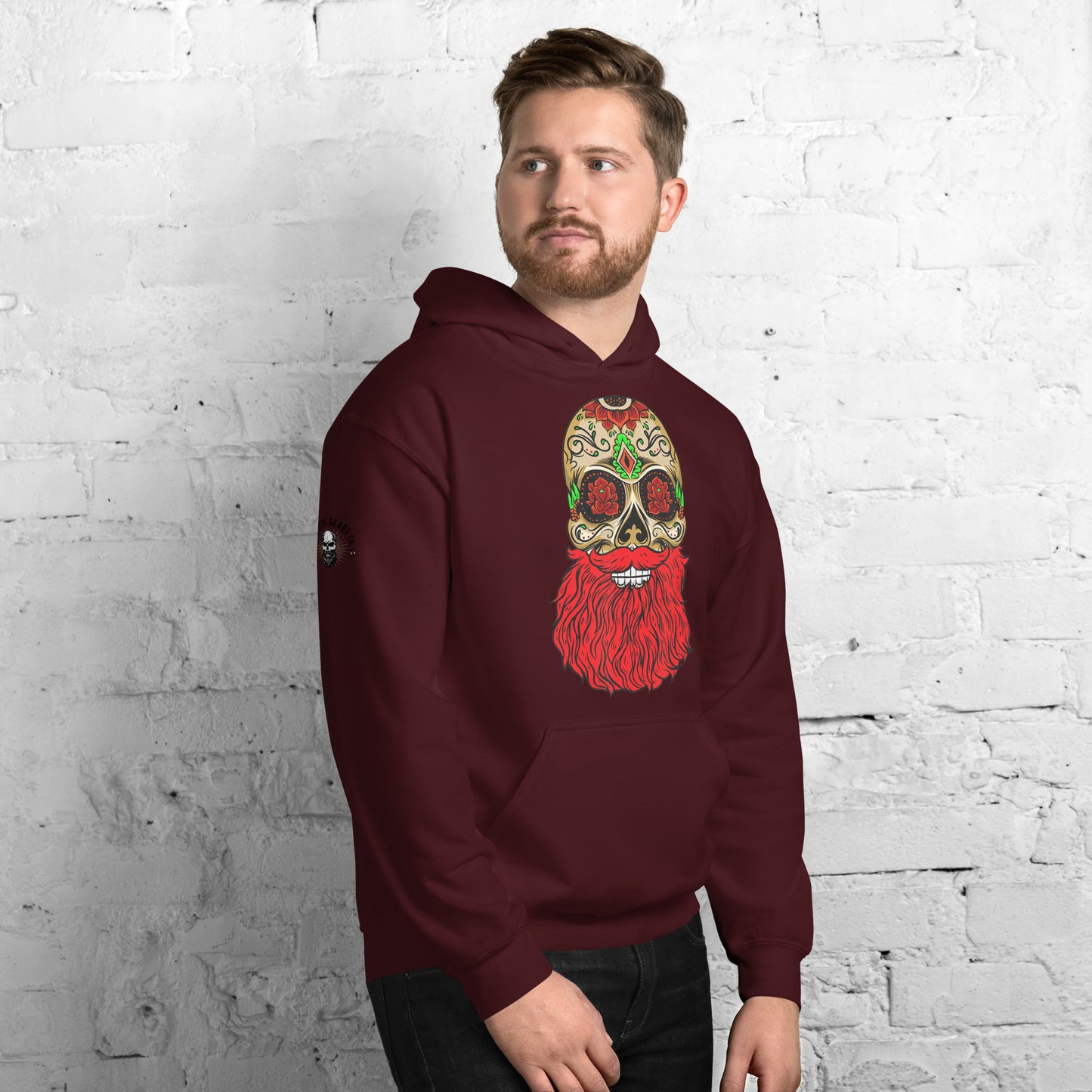 Red Beard Skull Hoodie