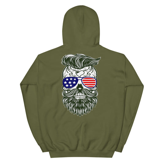 Stars and Stripes Skull Hoodie