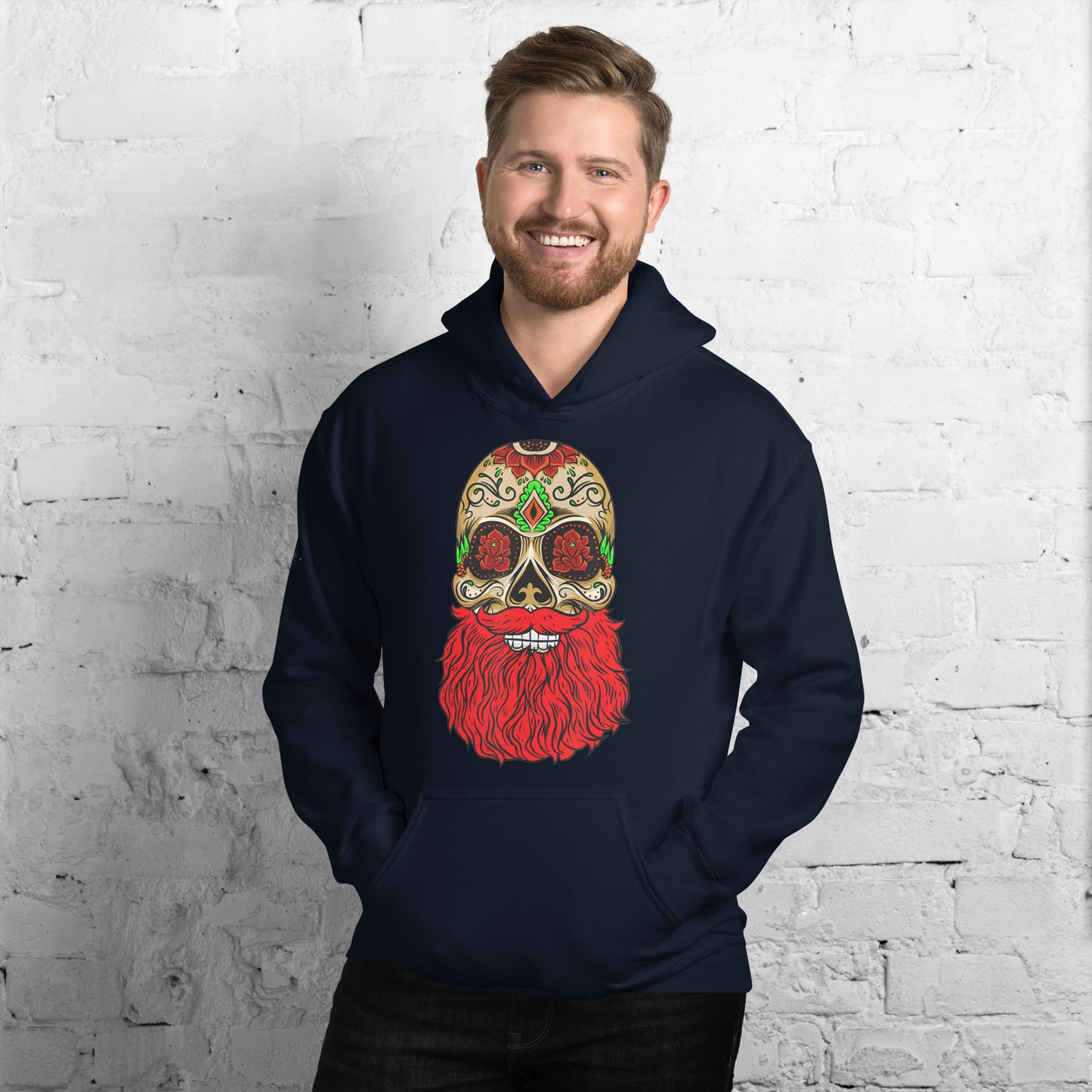 Red Beard Skull Hoodie