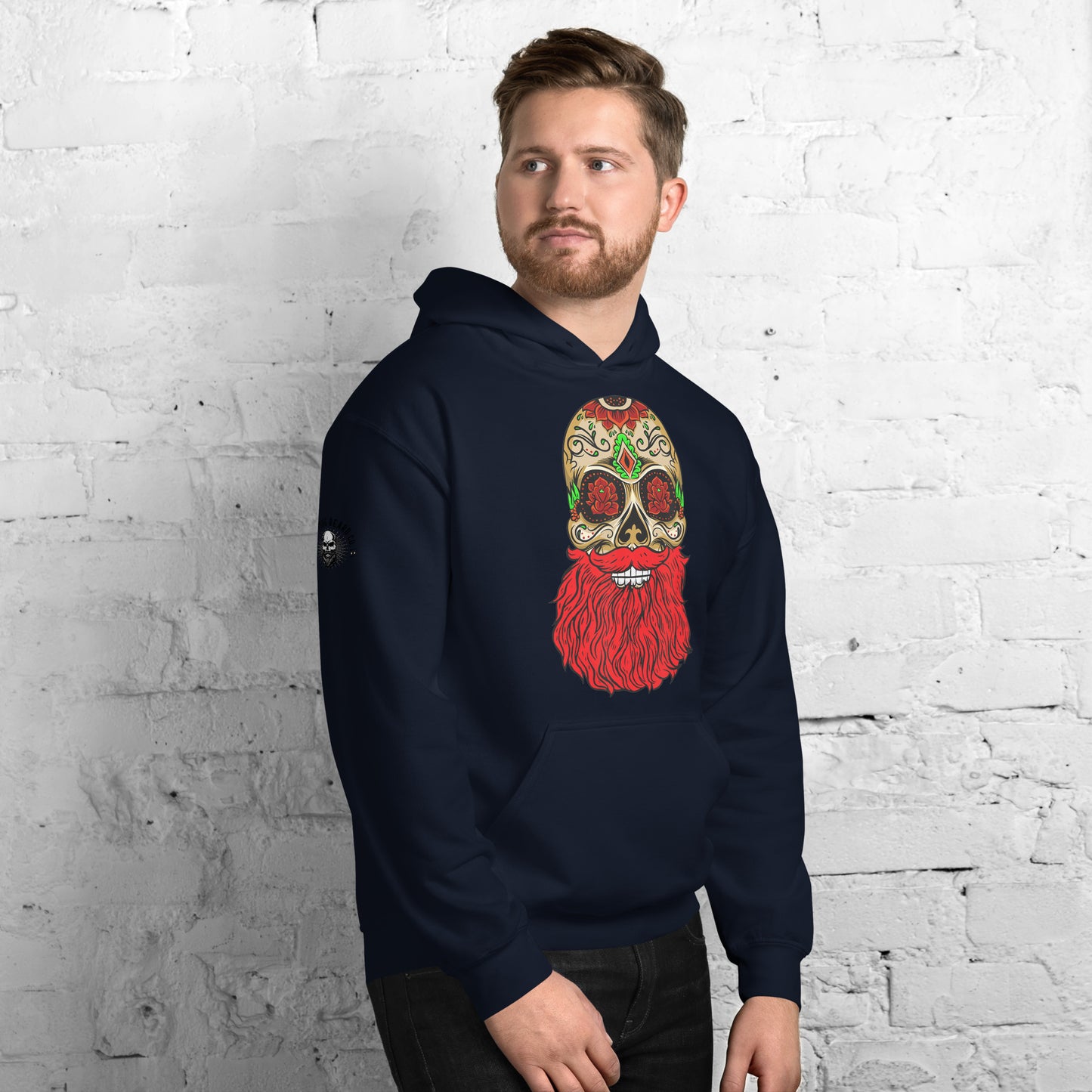 Red Beard Skull Hoodie