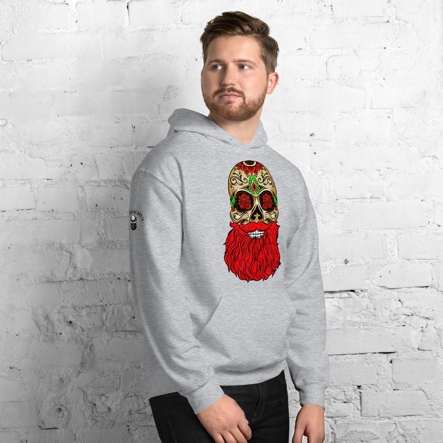 Red Beard Skull Hoodie
