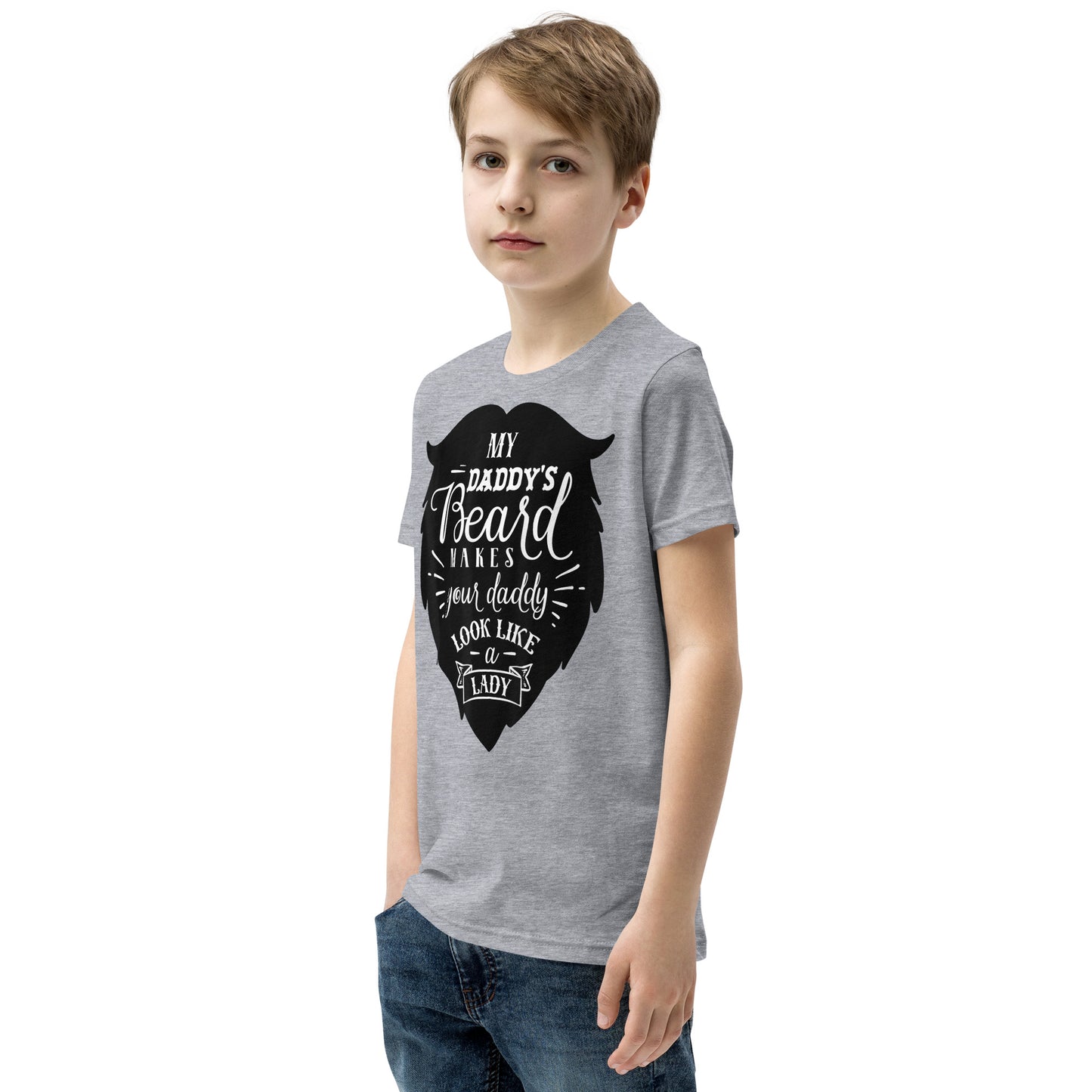 Daddy's Beard Youth Short Sleeve T-Shirt