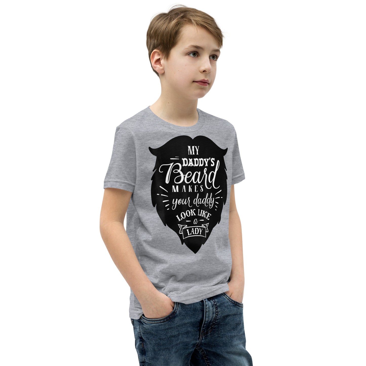 Daddy's Beard Youth Short Sleeve T-Shirt