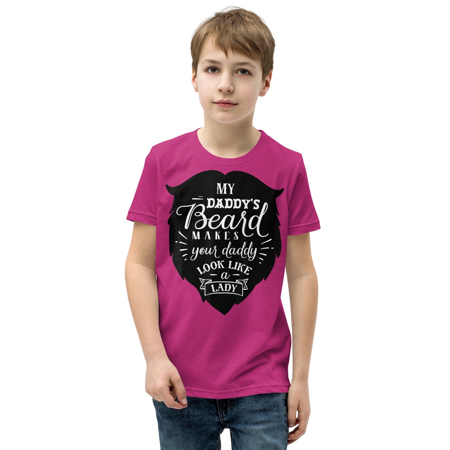 Daddy's Beard Youth Short Sleeve T-Shirt