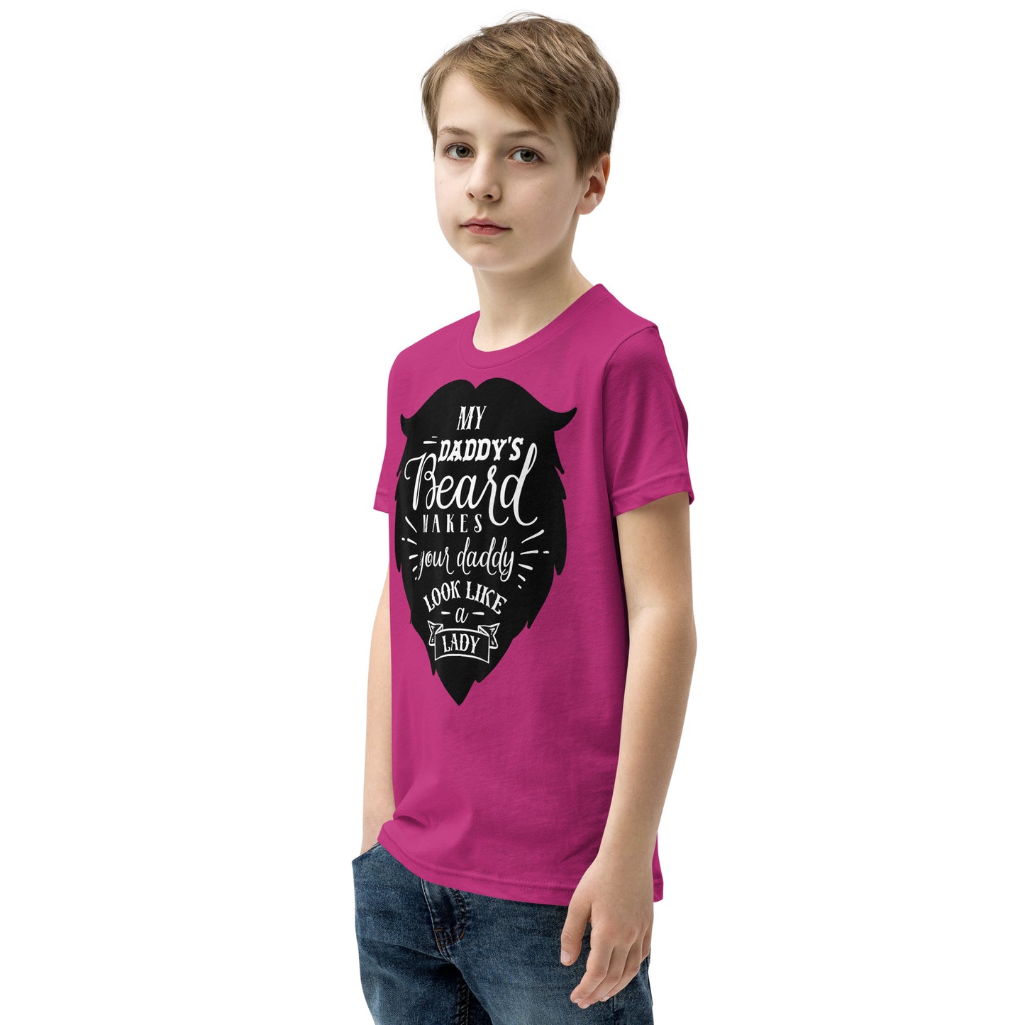 Daddy's Beard Youth Short Sleeve T-Shirt