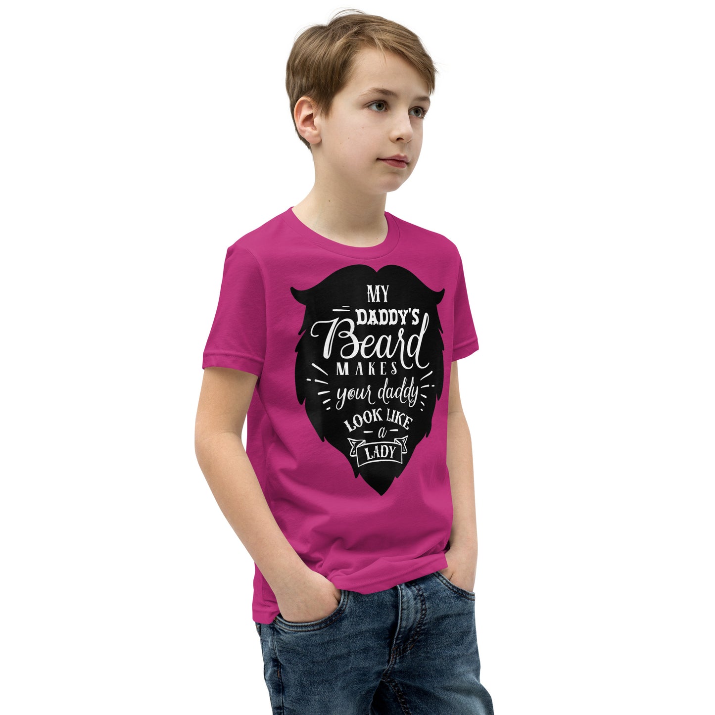 Daddy's Beard Youth Short Sleeve T-Shirt