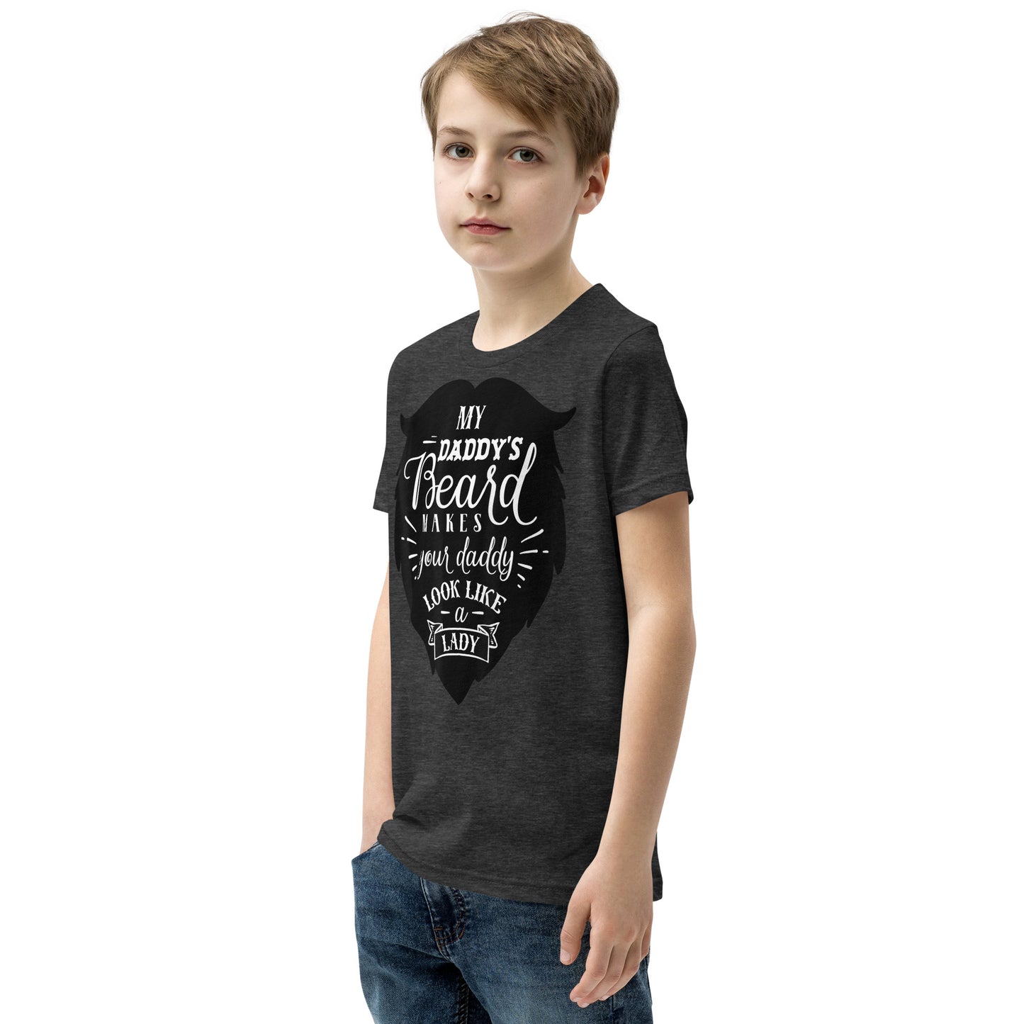 Daddy's Beard Youth Short Sleeve T-Shirt