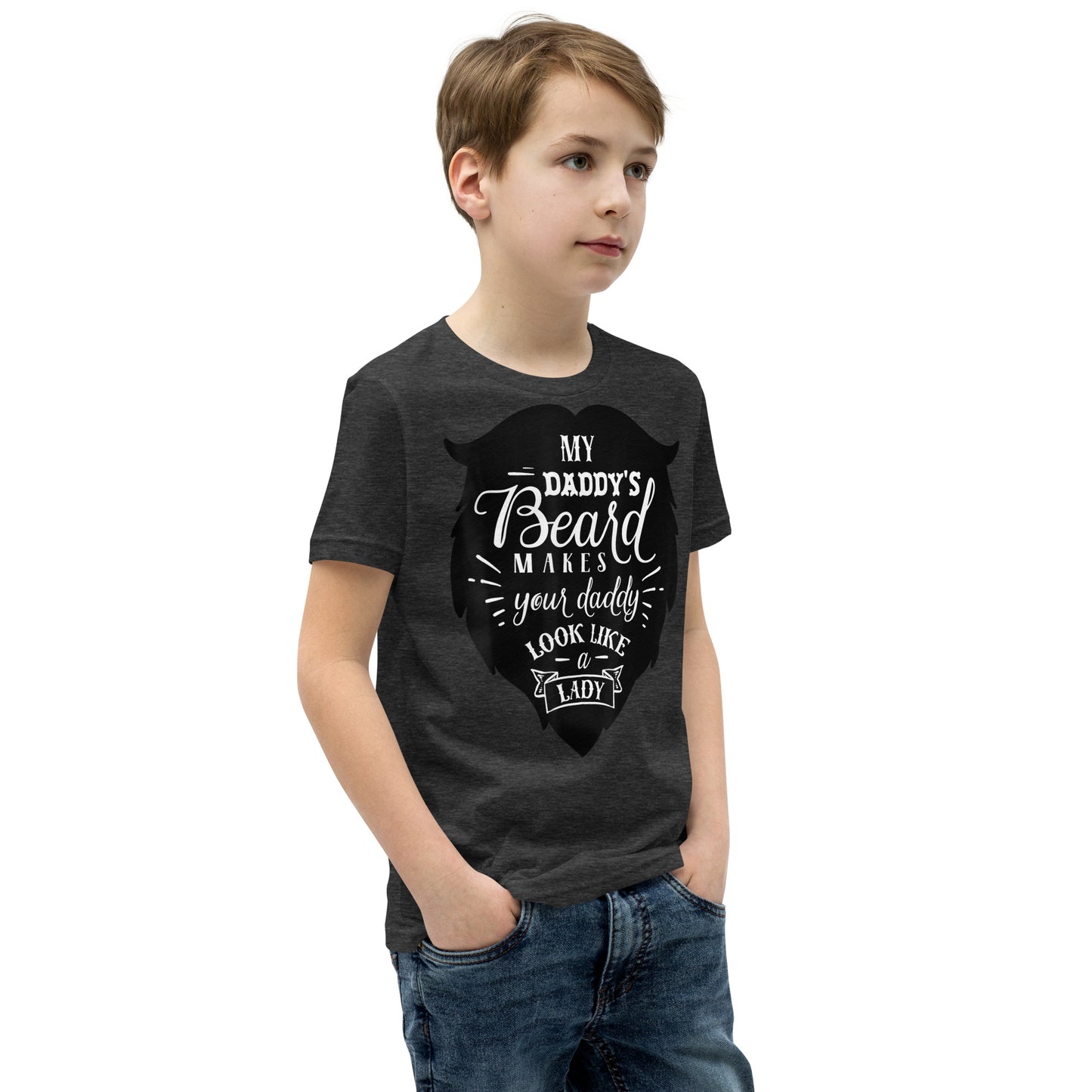 Daddy's Beard Youth Short Sleeve T-Shirt