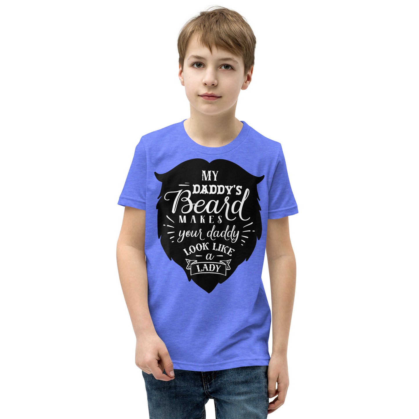 Daddy's Beard Youth Short Sleeve T-Shirt