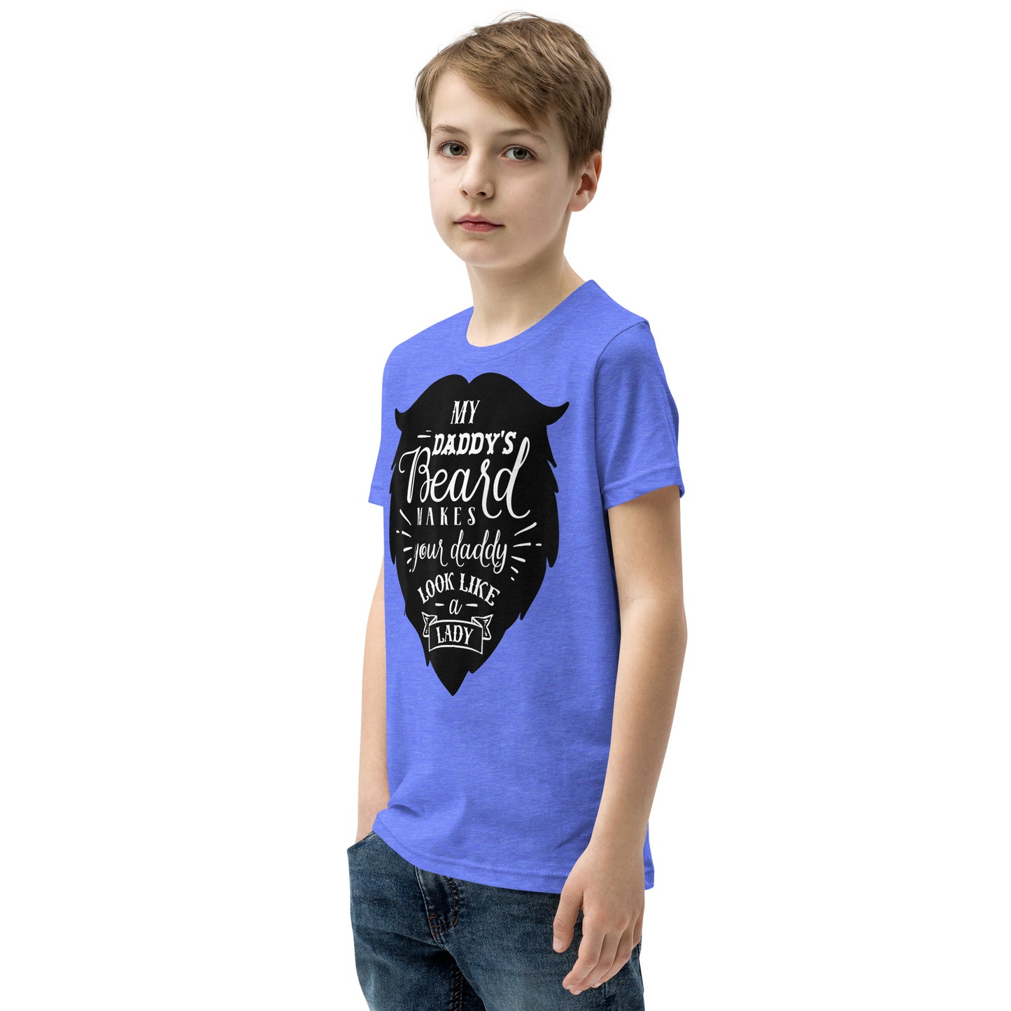Daddy's Beard Youth Short Sleeve T-Shirt