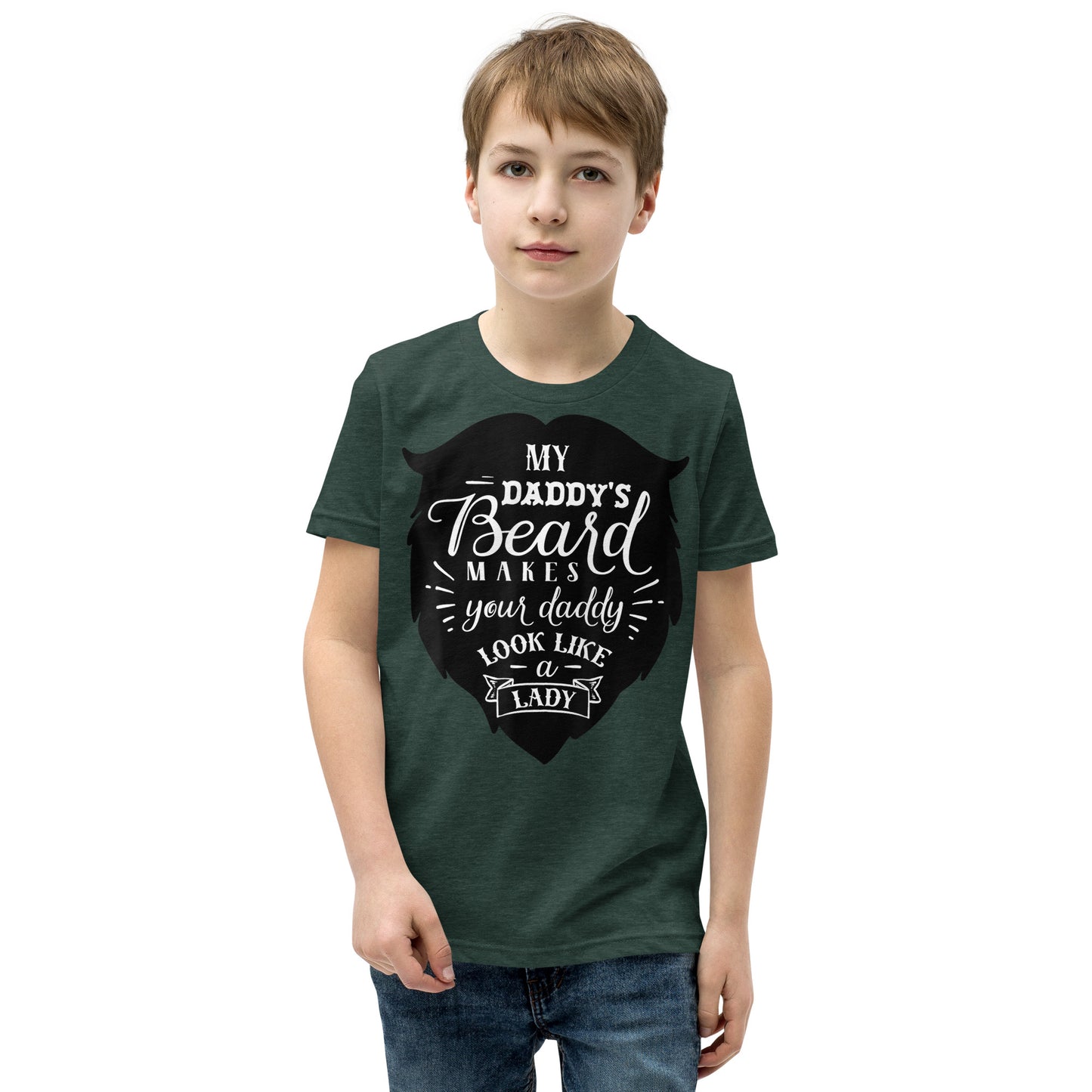 Daddy's Beard Youth Short Sleeve T-Shirt