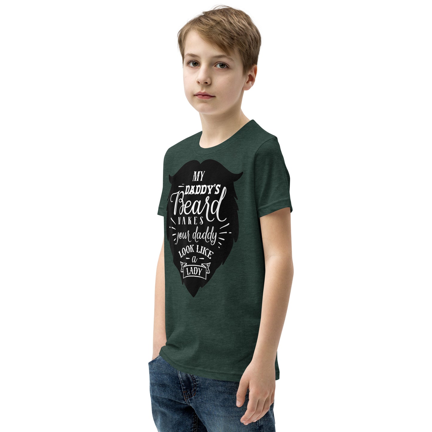 Daddy's Beard Youth Short Sleeve T-Shirt