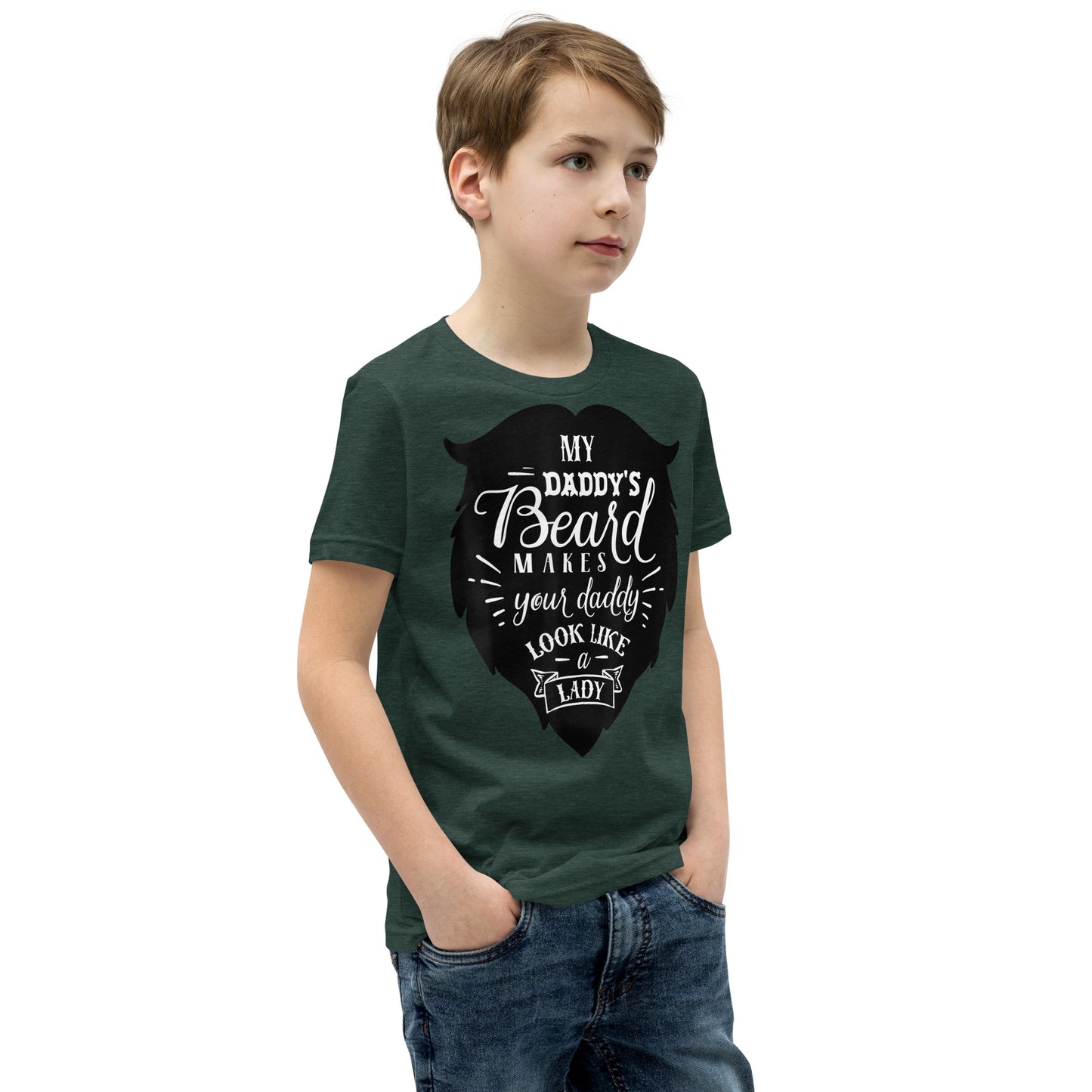 Daddy's Beard Youth Short Sleeve T-Shirt