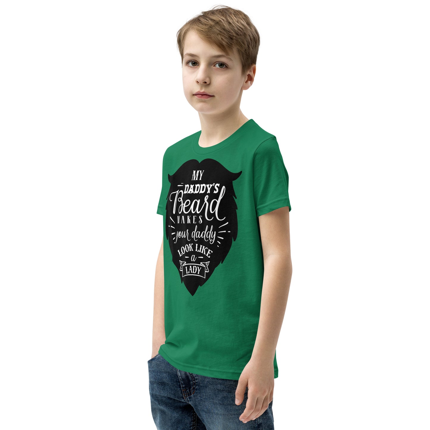 Daddy's Beard Youth Short Sleeve T-Shirt