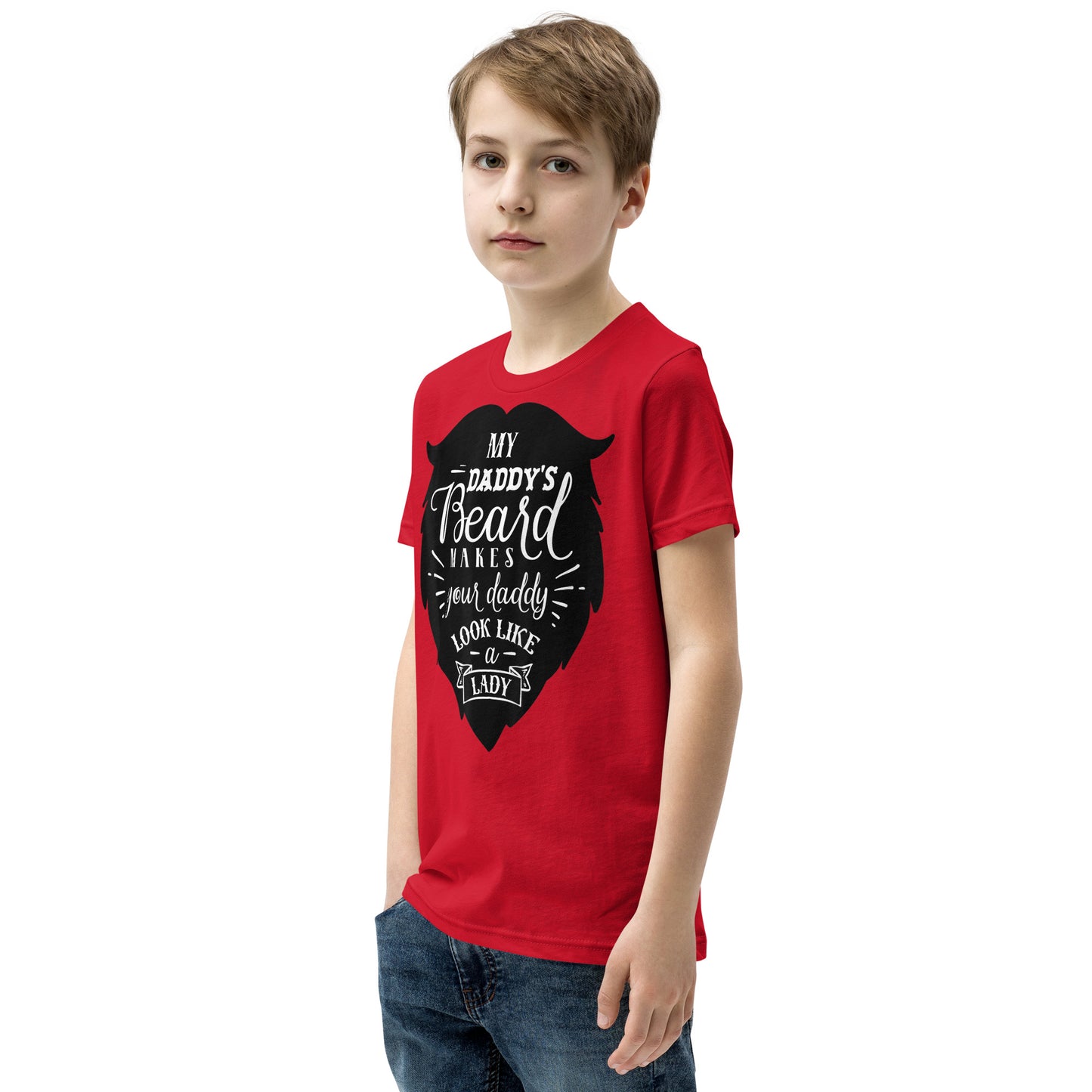 Daddy's Beard Youth Short Sleeve T-Shirt