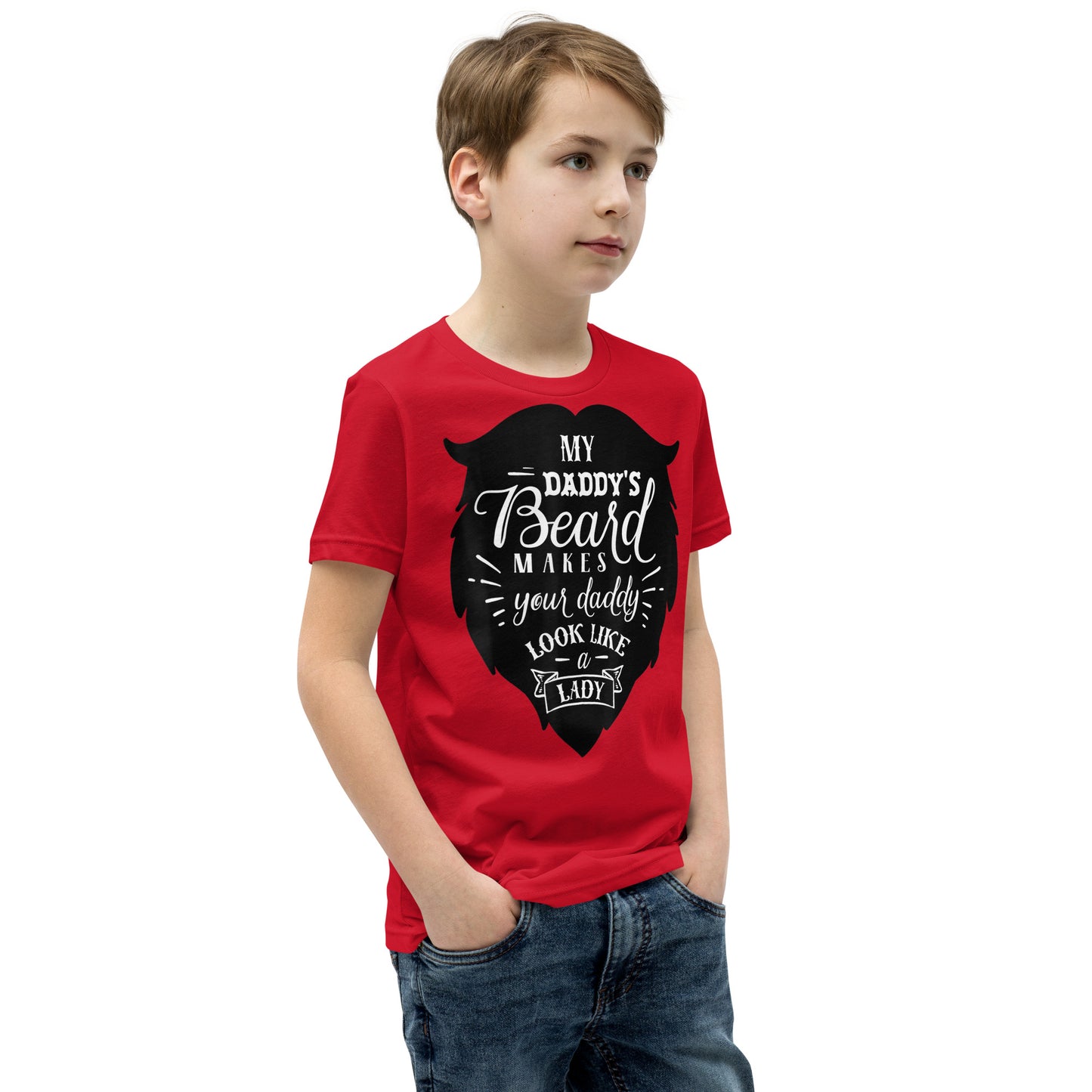 Daddy's Beard Youth Short Sleeve T-Shirt