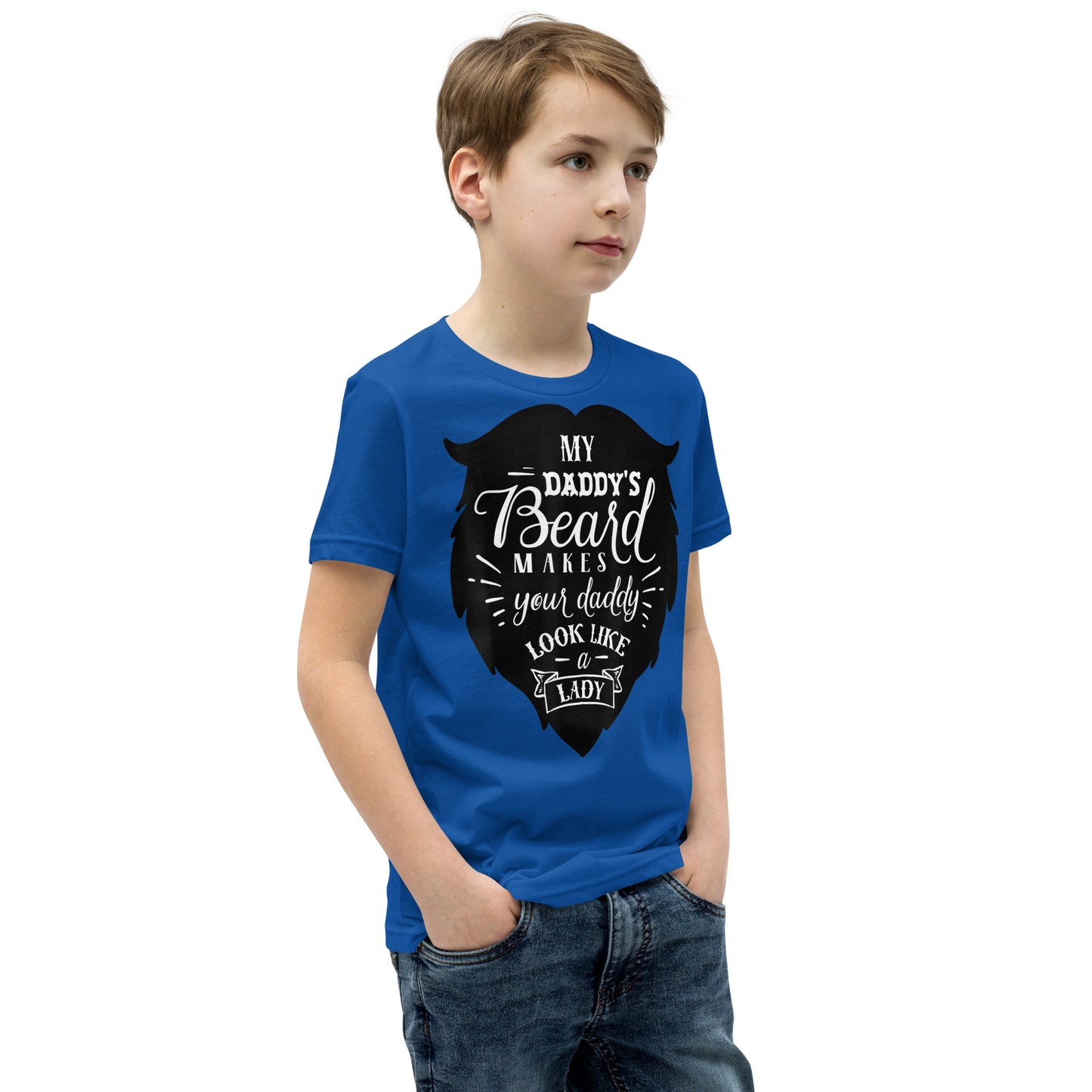 Daddy's Beard Youth Short Sleeve T-Shirt