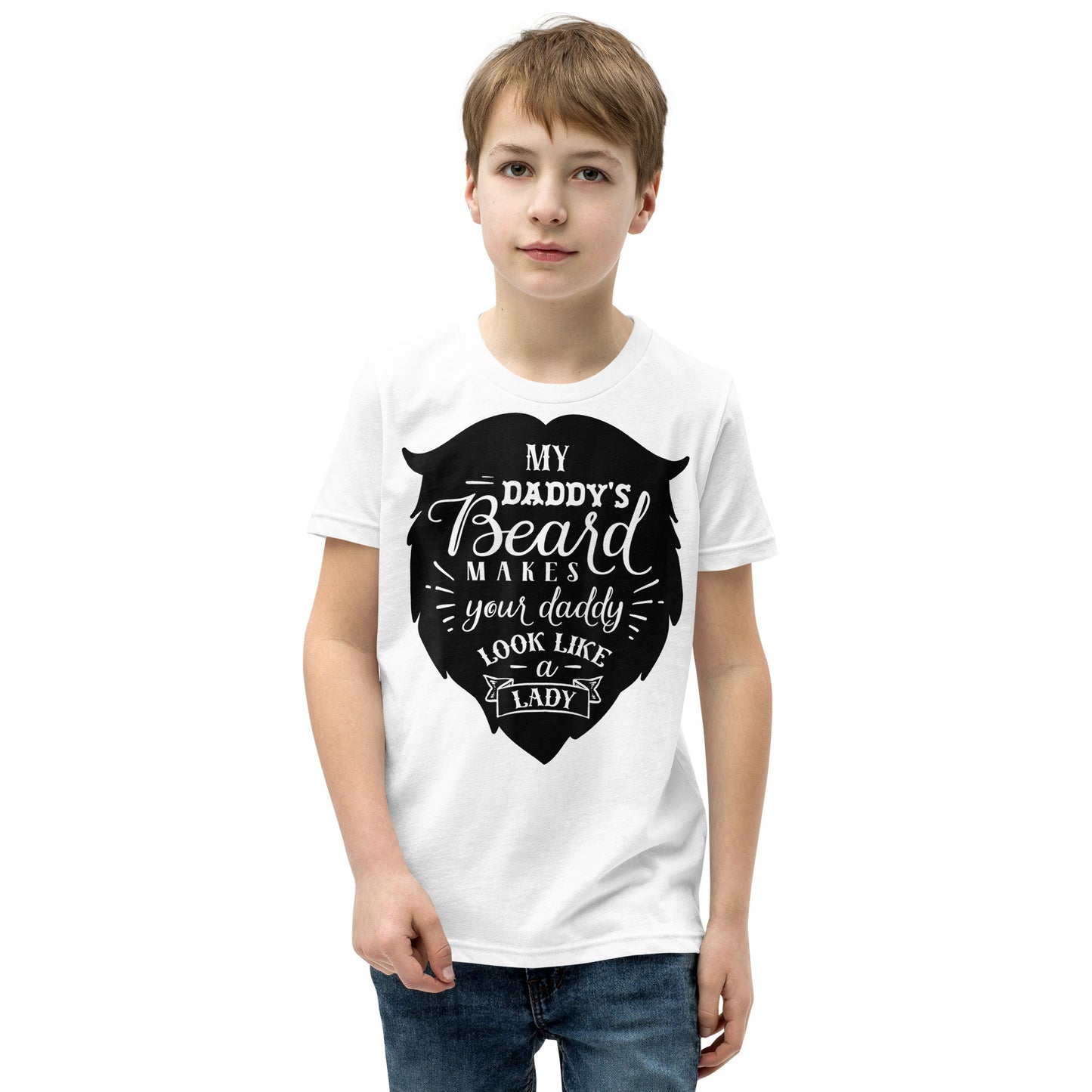 Daddy's Beard Youth Short Sleeve T-Shirt