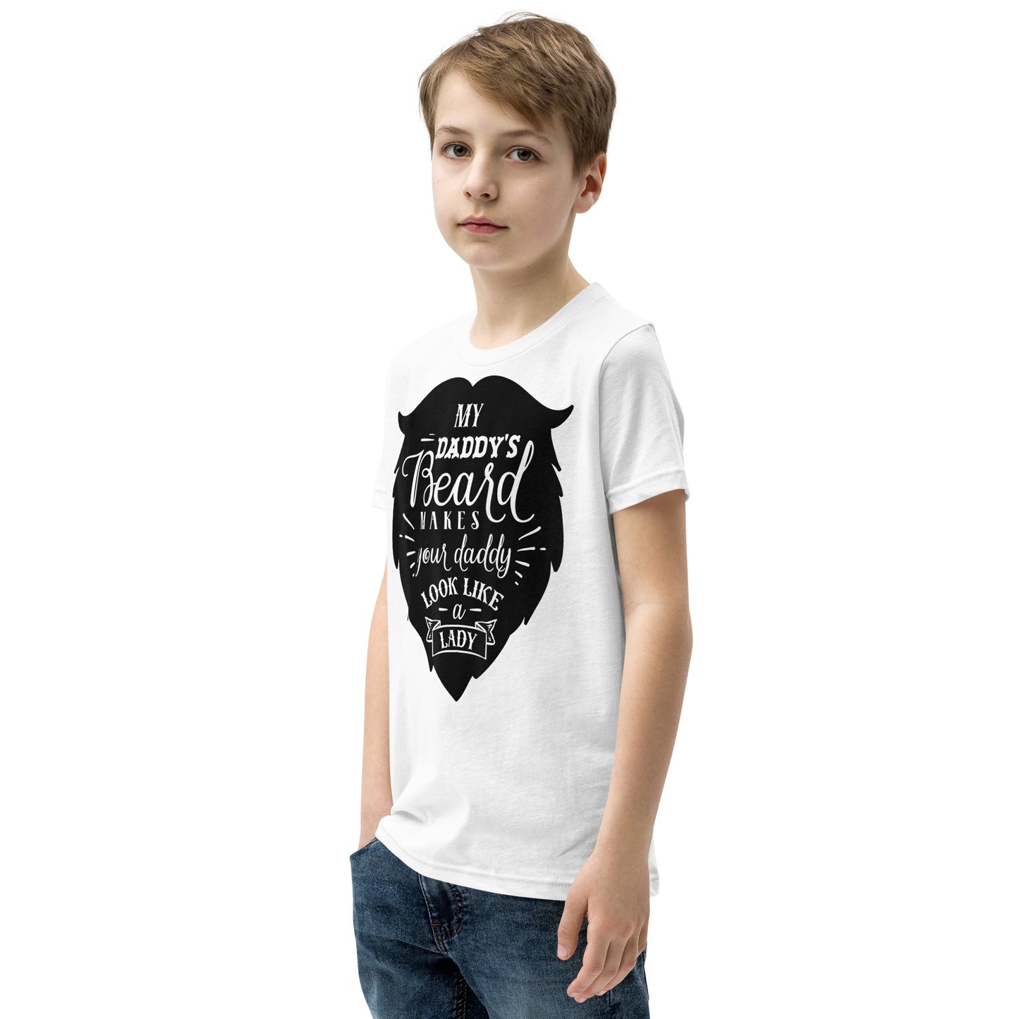 Daddy's Beard Youth Short Sleeve T-Shirt