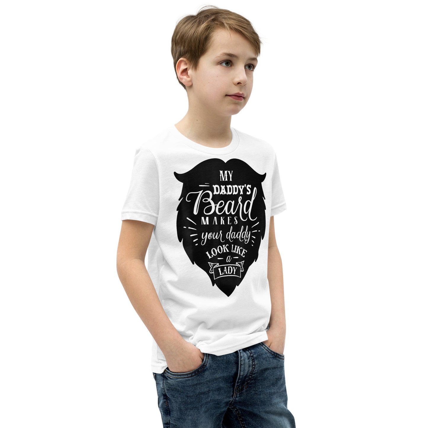 Daddy's Beard Youth Short Sleeve T-Shirt